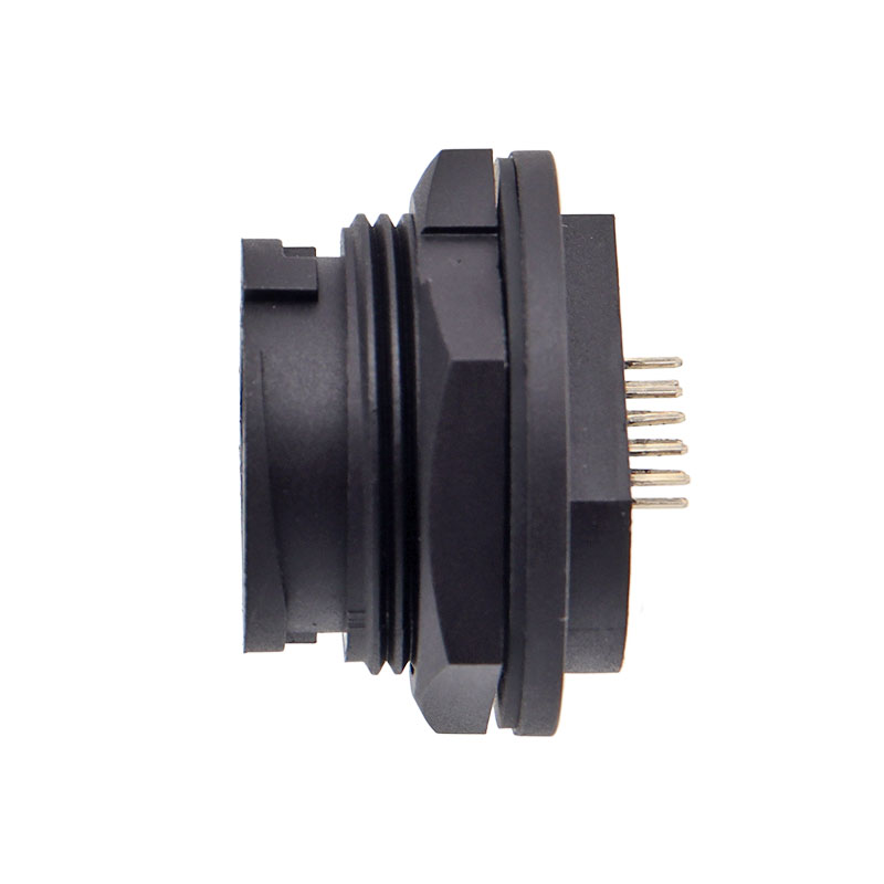 Panel mount Rj45 female to PCB pins 