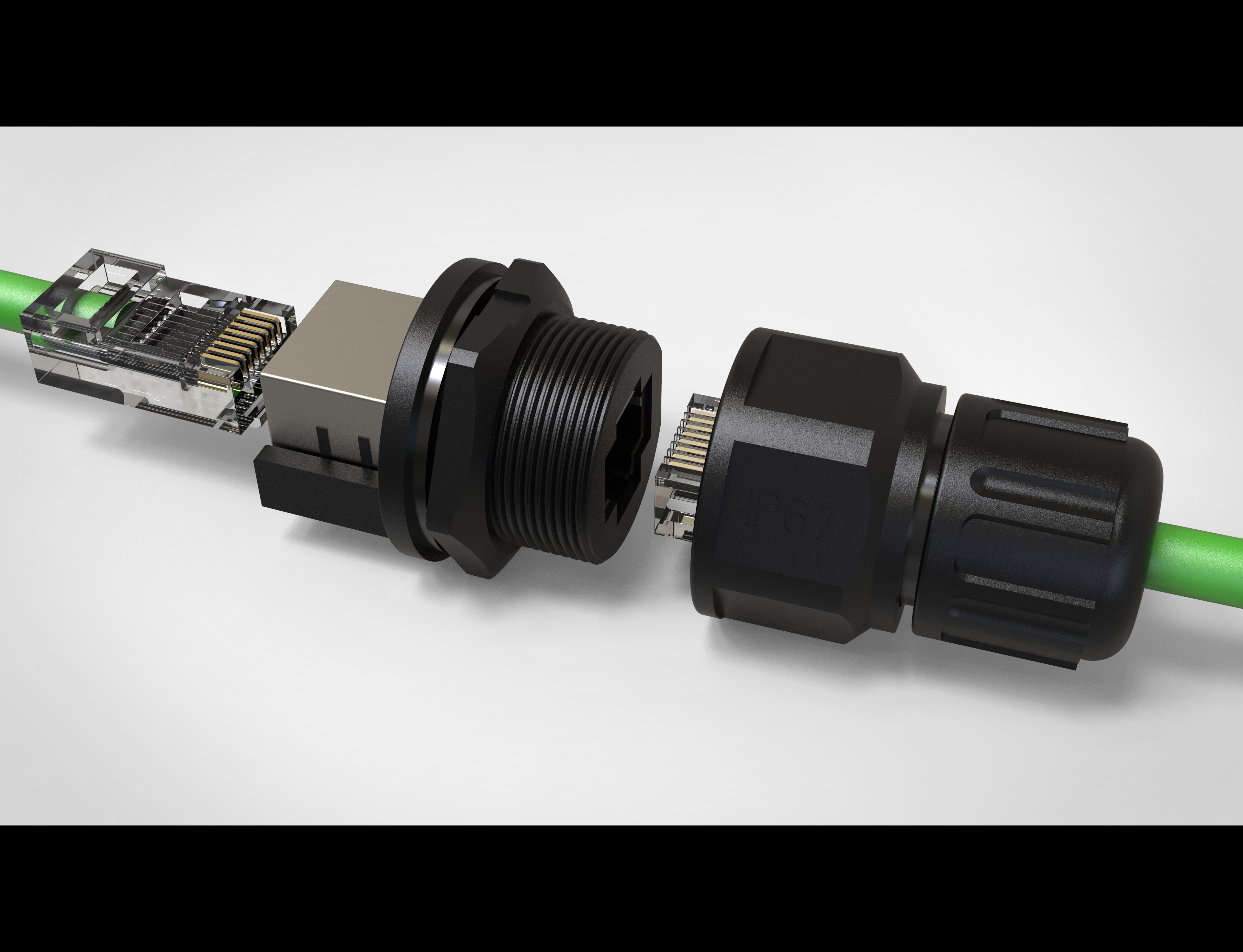 Waterproof RJ45 Ethernet Connector