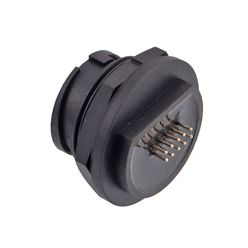 Panel mount Rj45 female to PCB pins 