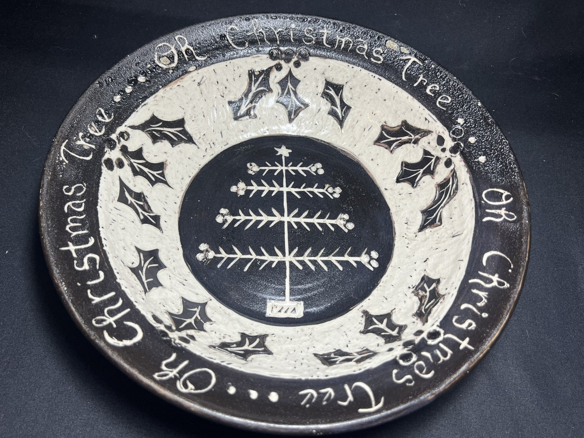 Handmade Christmas Tree Plate | H242
