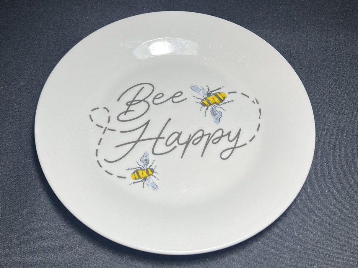 Bee Happy Decorative Plate | PU132