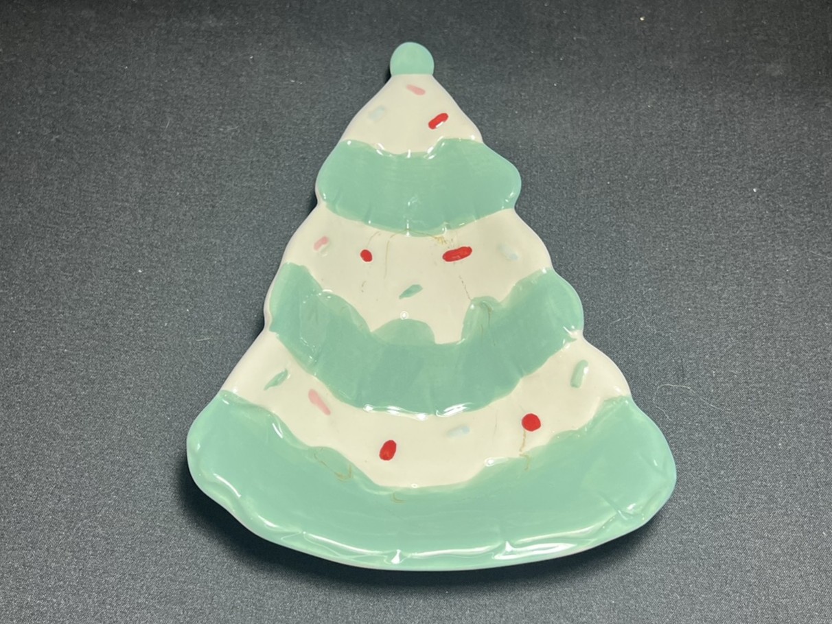 Ceramic Christmas Tree Plate | H141