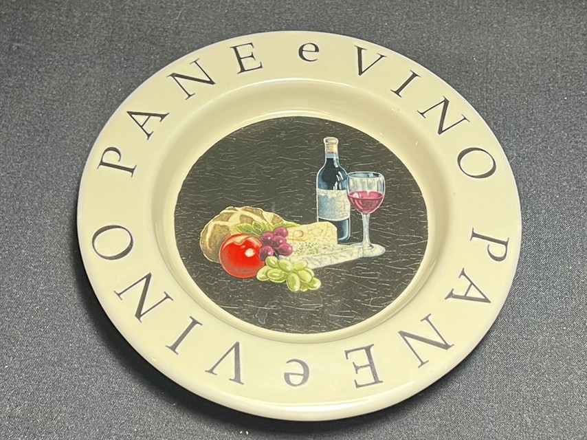 Pane e Vino Decorative Plate | PU116