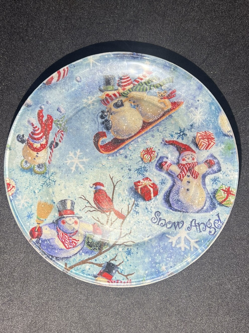 Snow Angels Decorative Plate | H108