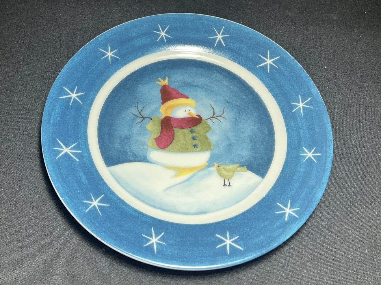 Winter Snowman Decorative Plate | H185