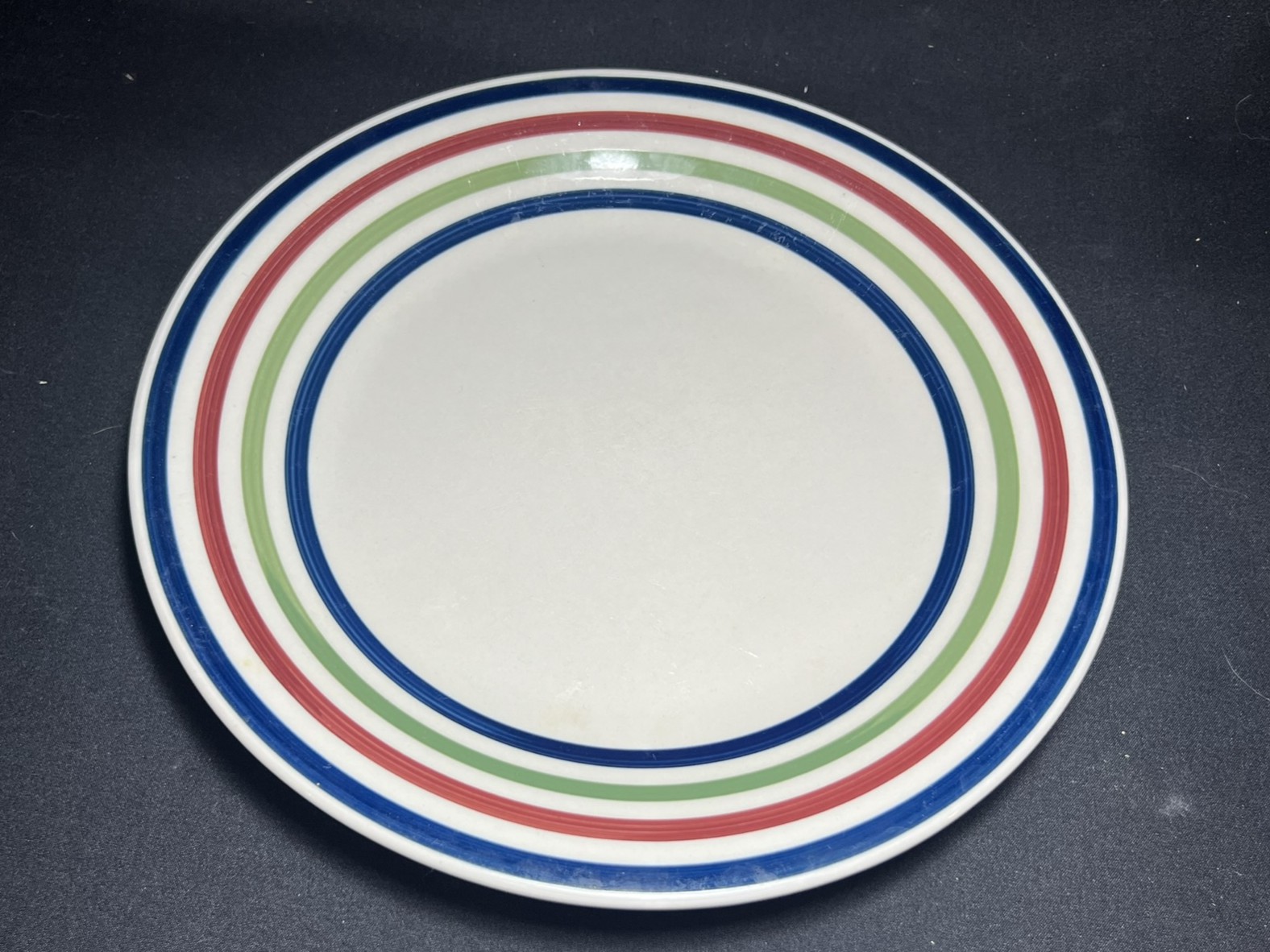 Striped Ceramic Dinner Plate | PC163