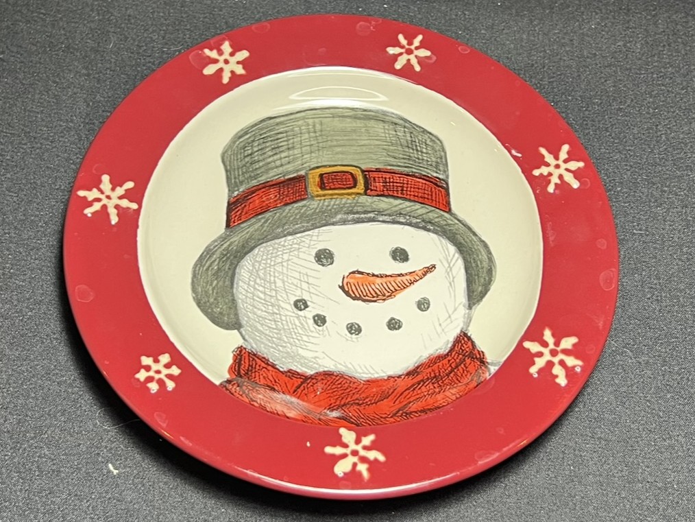 Snowman Holiday Plate | H180