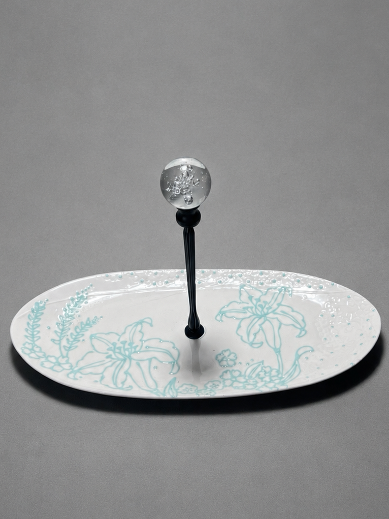 One Tier Decorative Jewelry Holder Tray | 1PA106