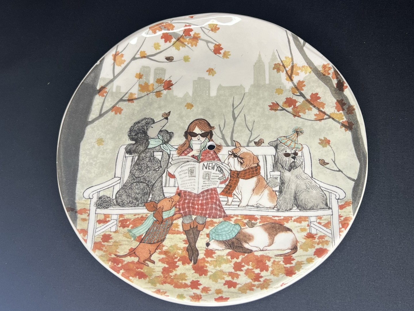 Autumn Park Collector Plate | PU111