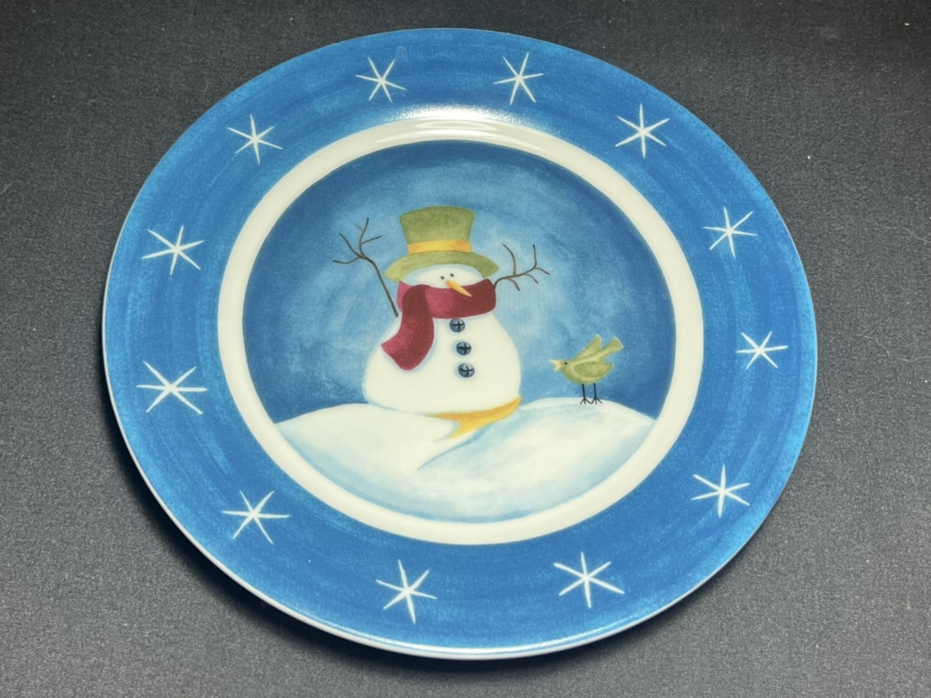 Snowman Winter Plate | H184