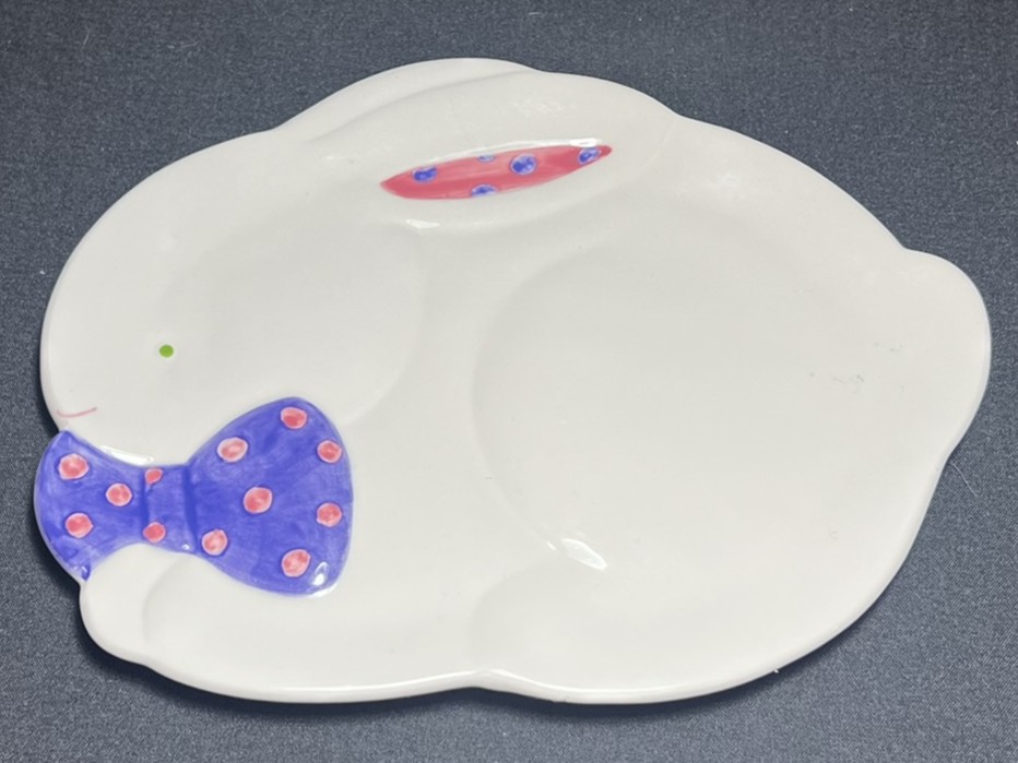 Bunny Shaped Ceramic Plate | H142