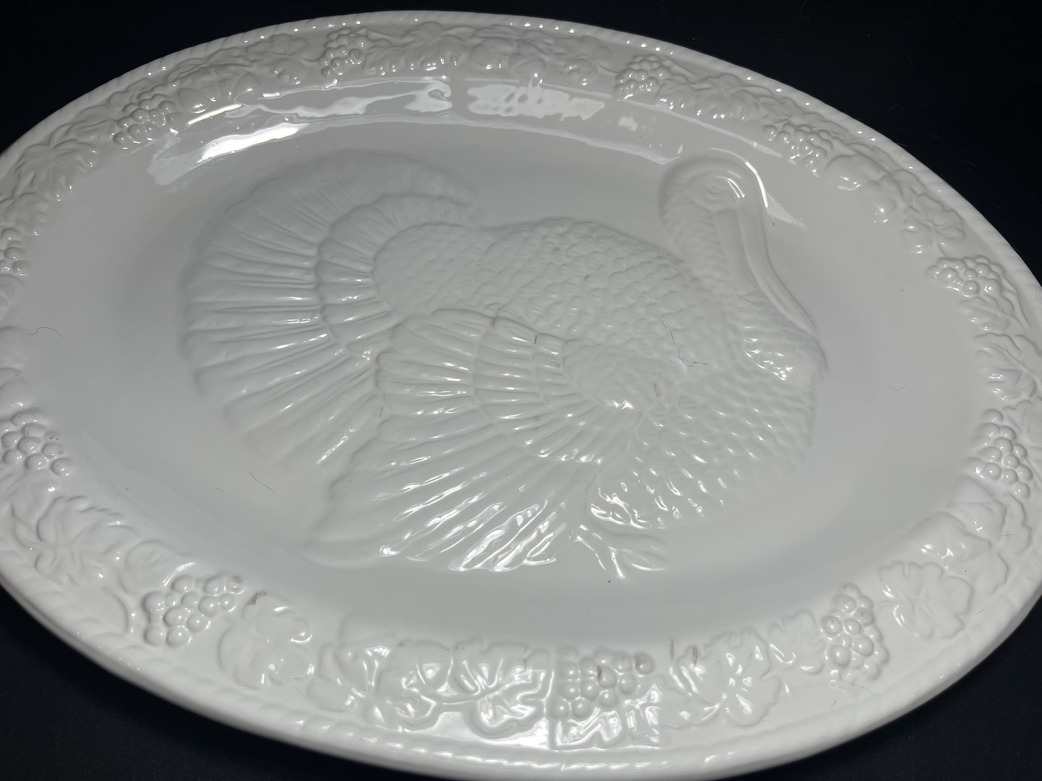 Ceramic Turkey Serving Platter | H245