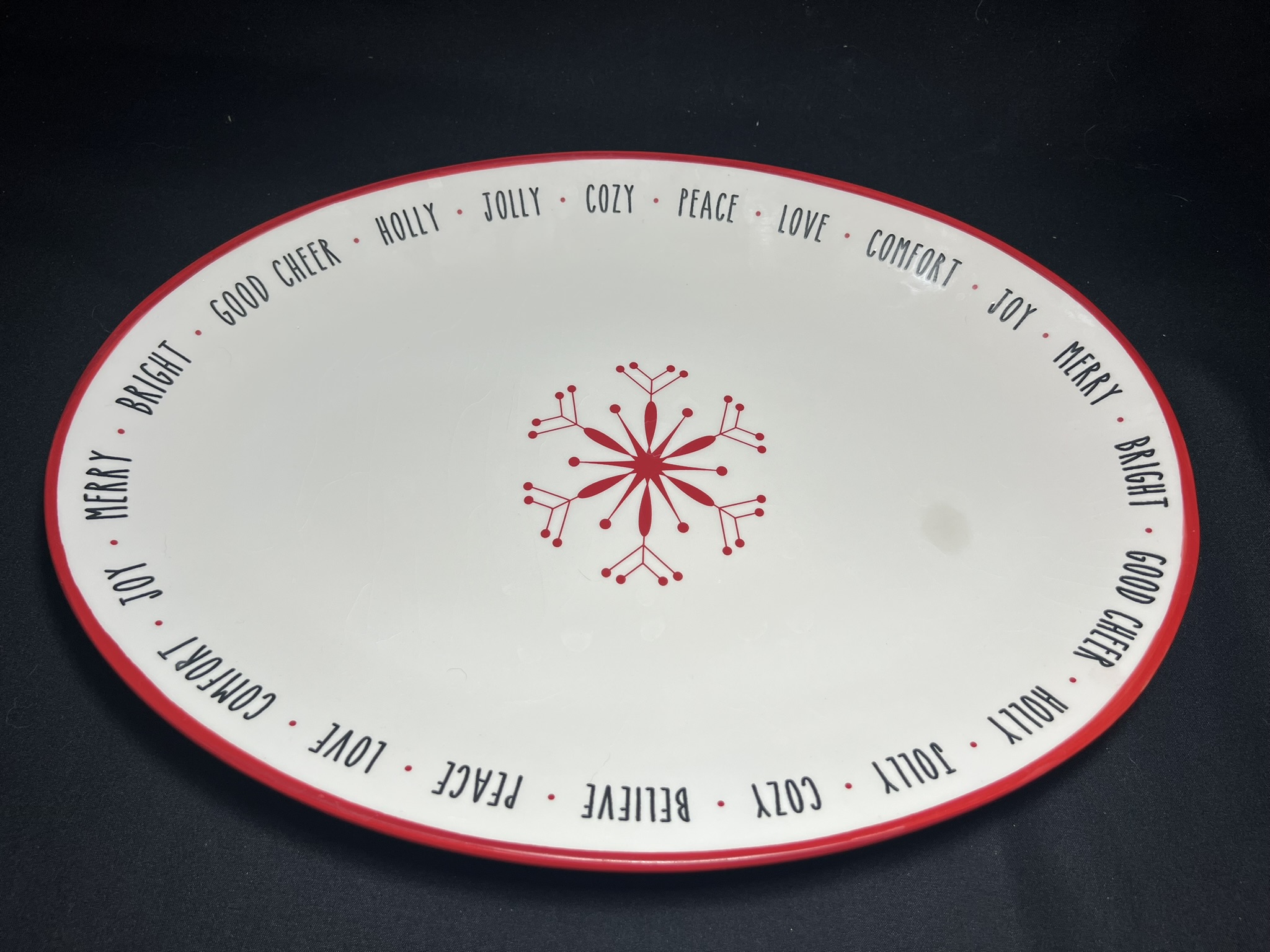Festive Holiday Serving Platter | H244