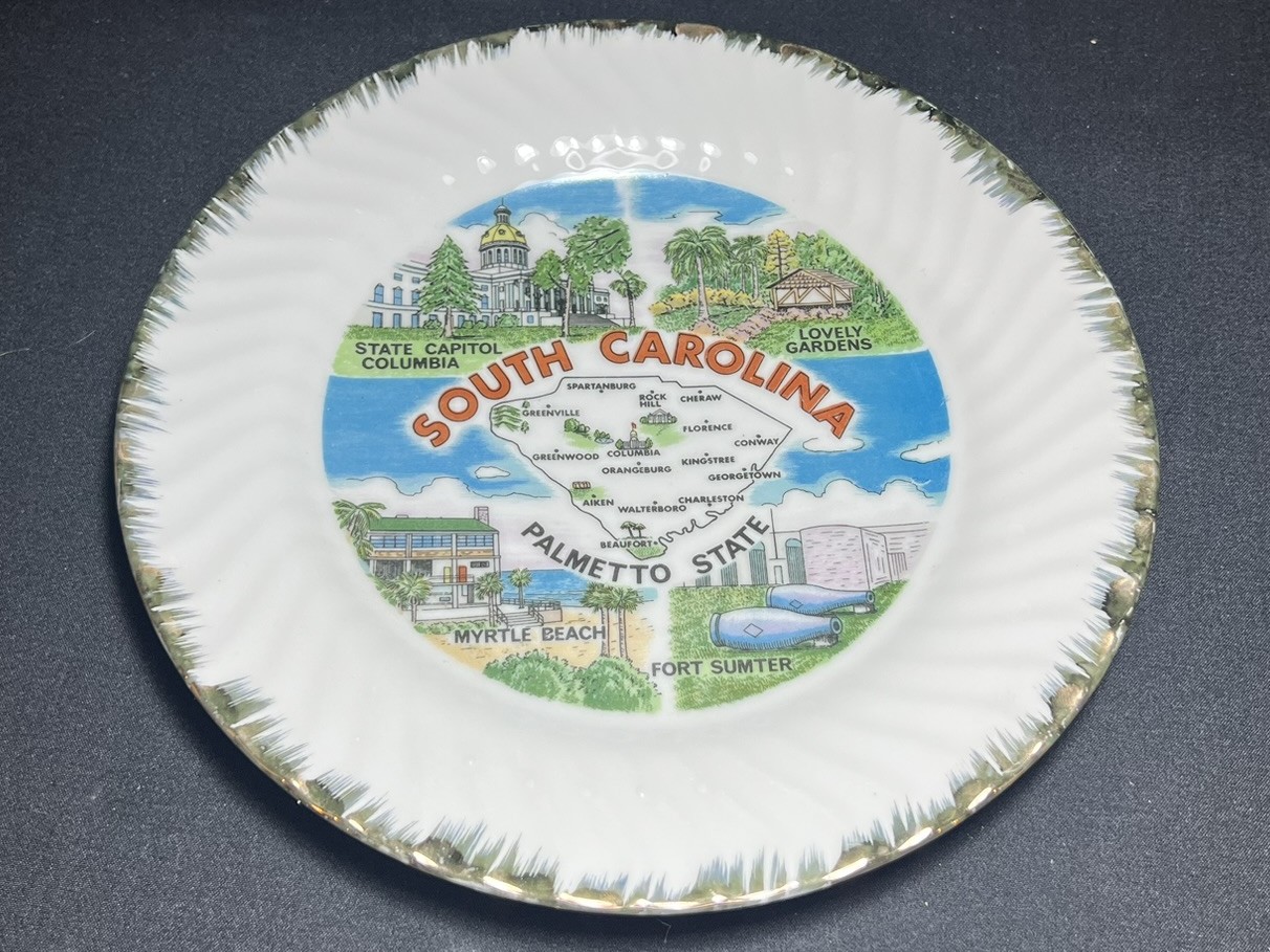 South Carolina Souvenir Collector Plate | PU124