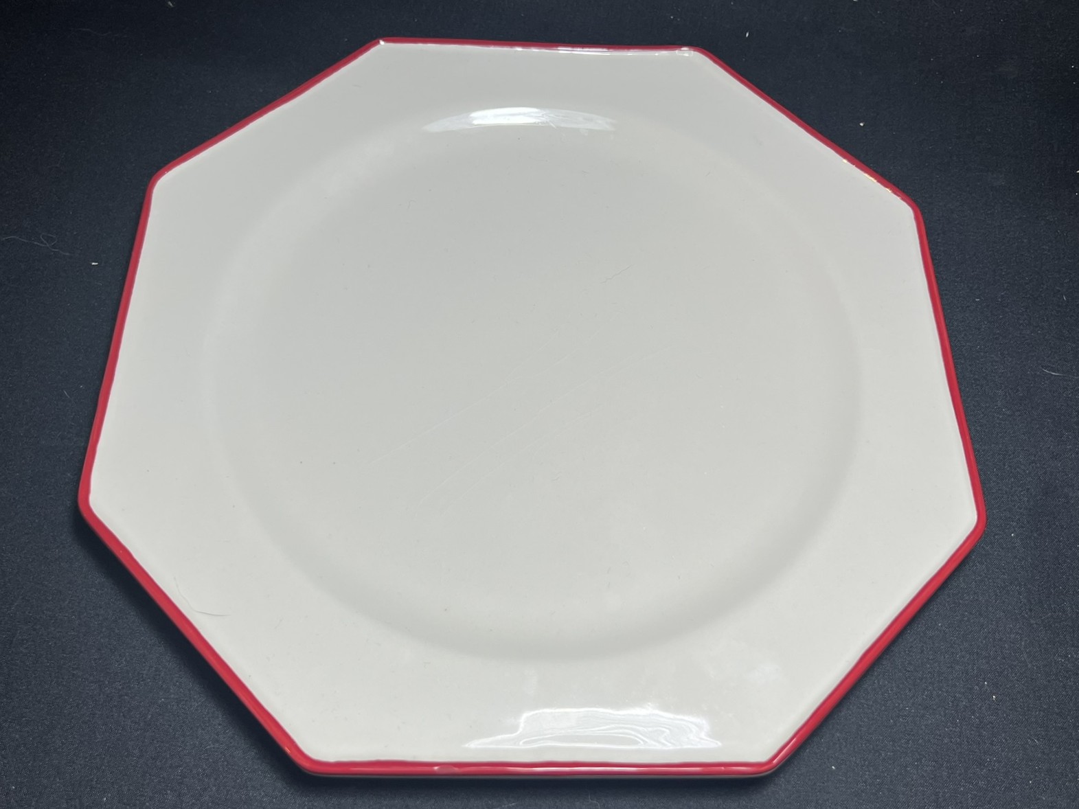 Octagonal Ceramic Dinner Plate | PO103