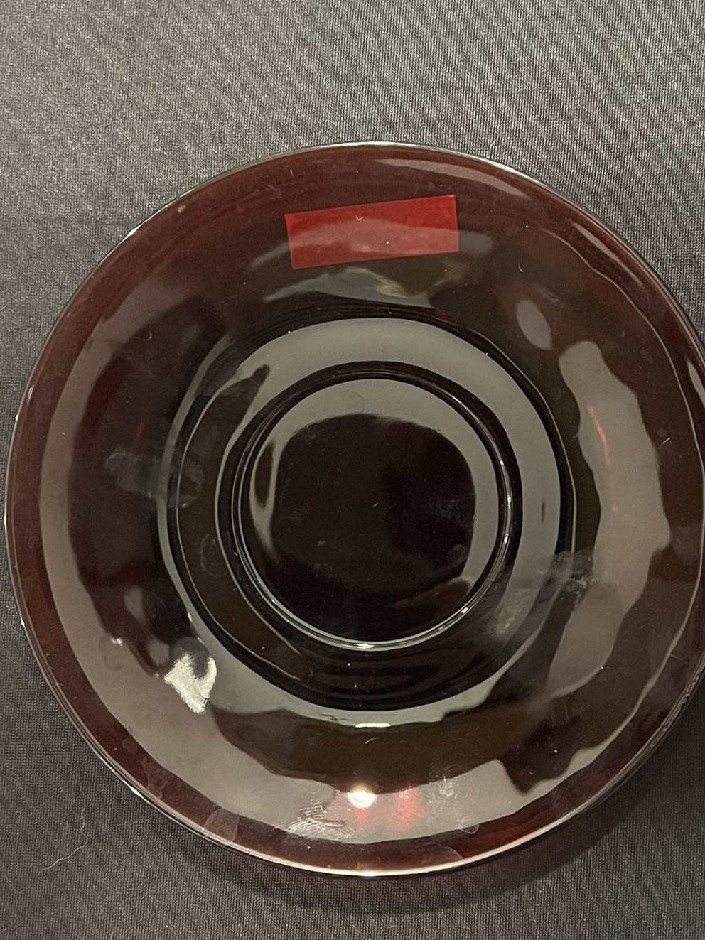 Vintage Amber Glass Plate | PG100
