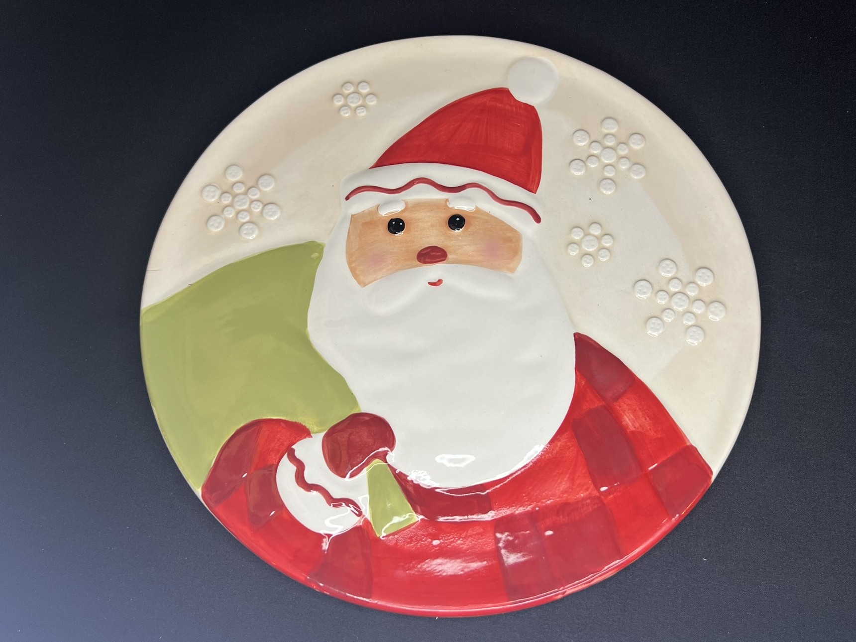 Santa Claus Ceramic Plate | H124