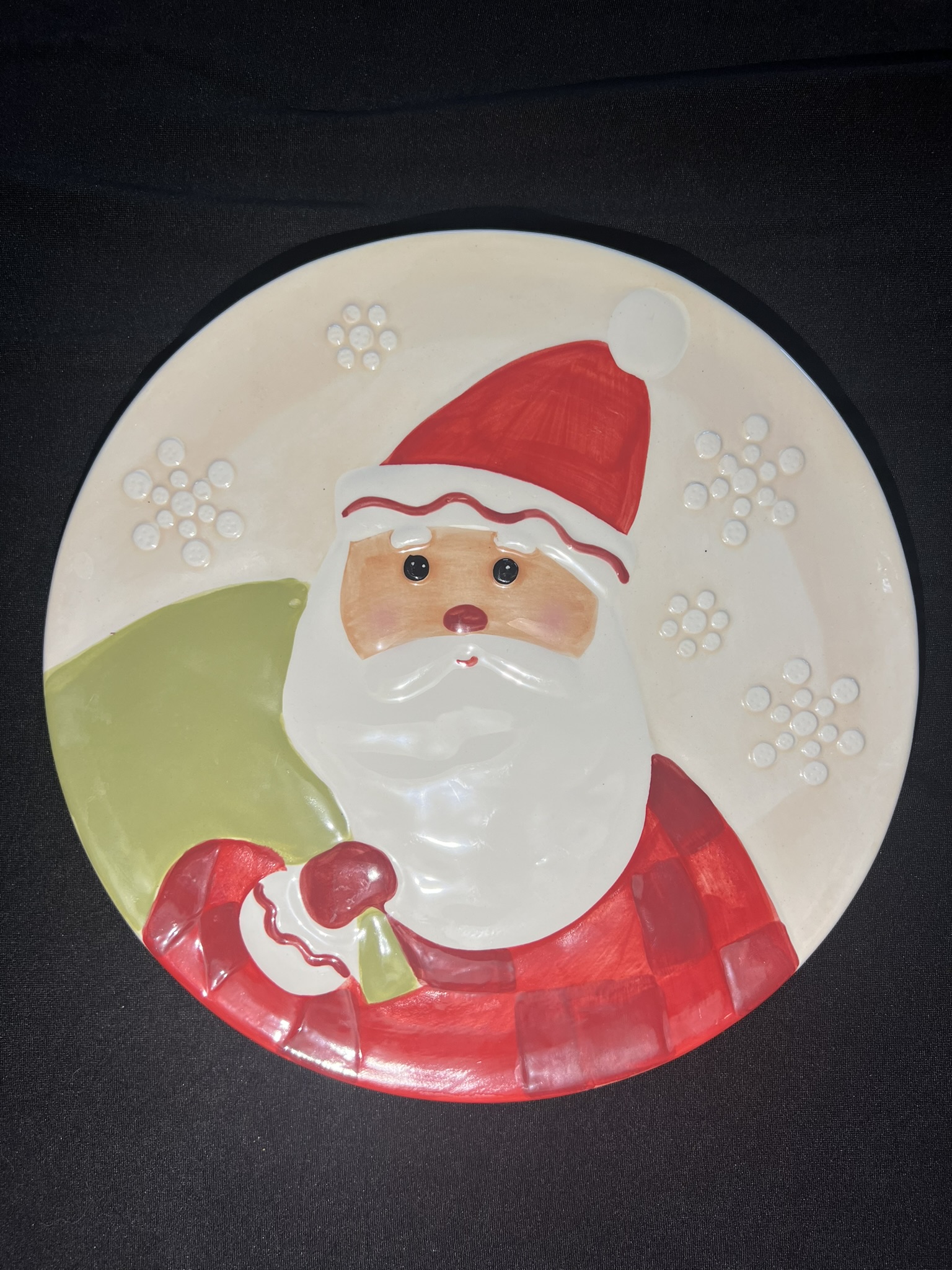 Santa Claus Ceramic Plate | H124