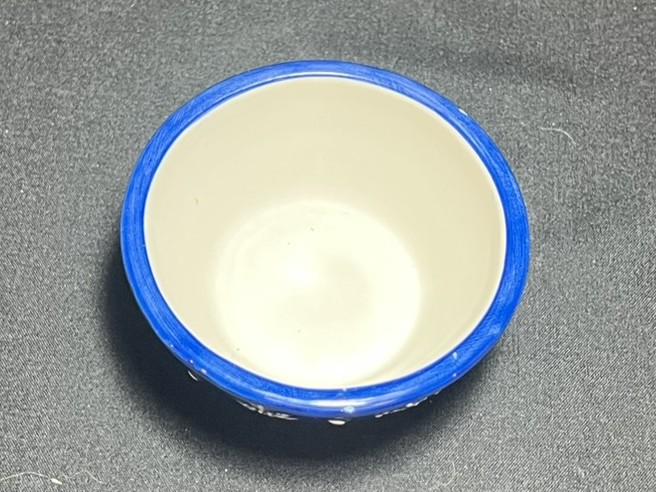 Blue Snowflake Ceramic Bowl | H163