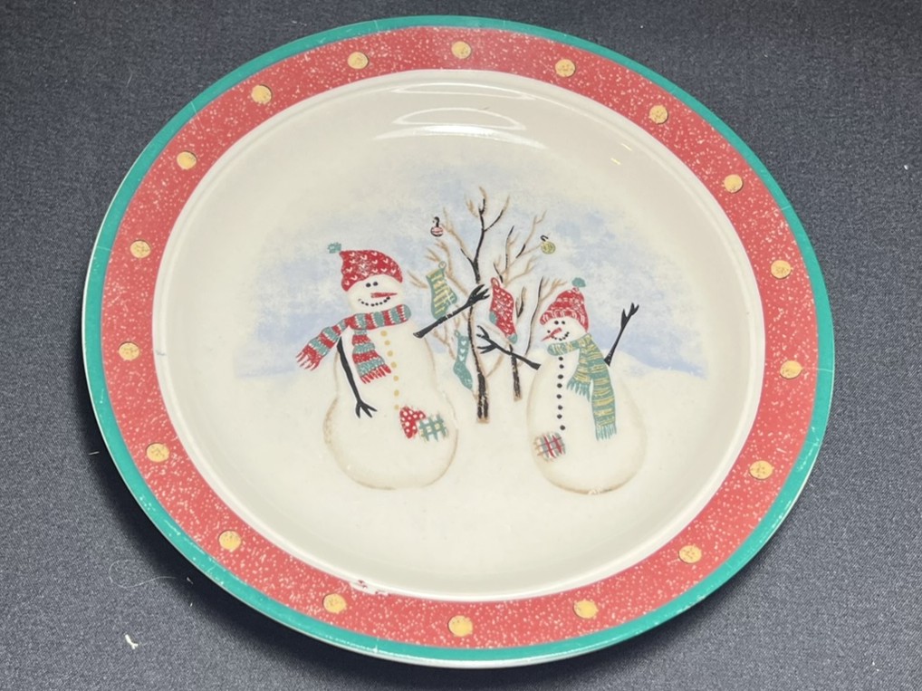Holiday Snowman Plate | H177