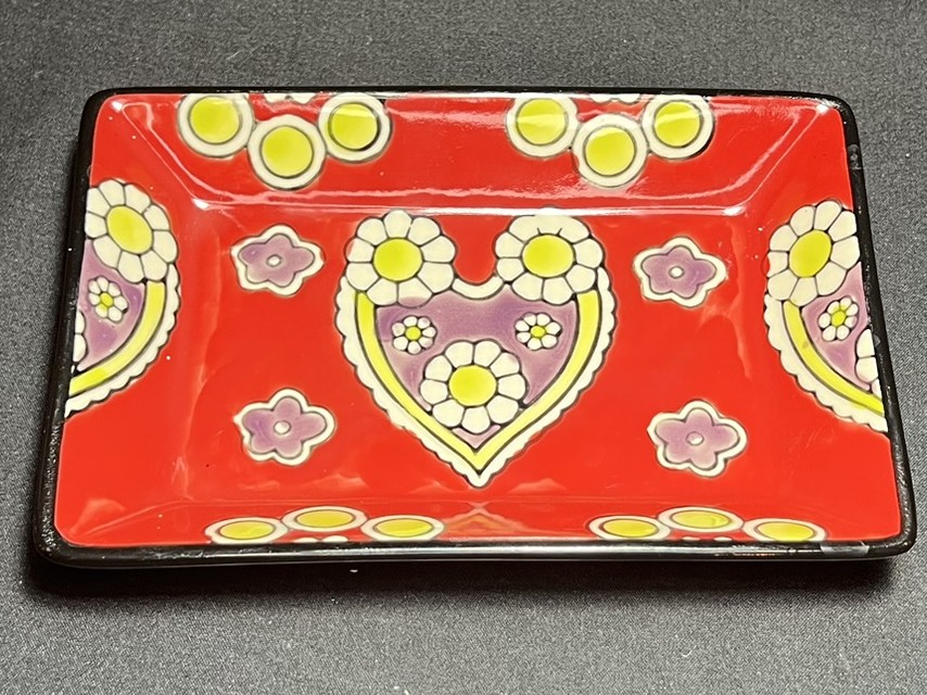 Decorative Heart Ceramic Plate | PS115