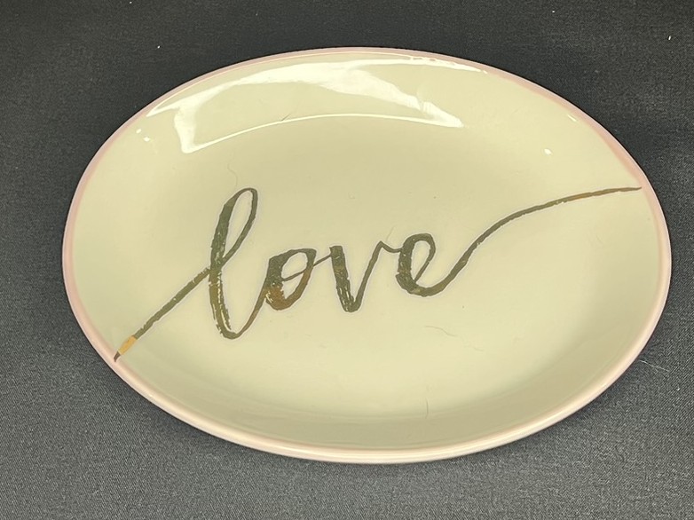 Love Ceramic Plate | H100