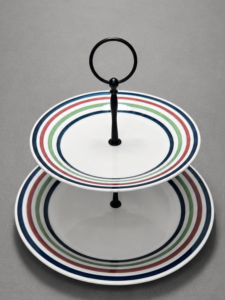 Ceramic 2-Tier Serving Stand | 2PA123