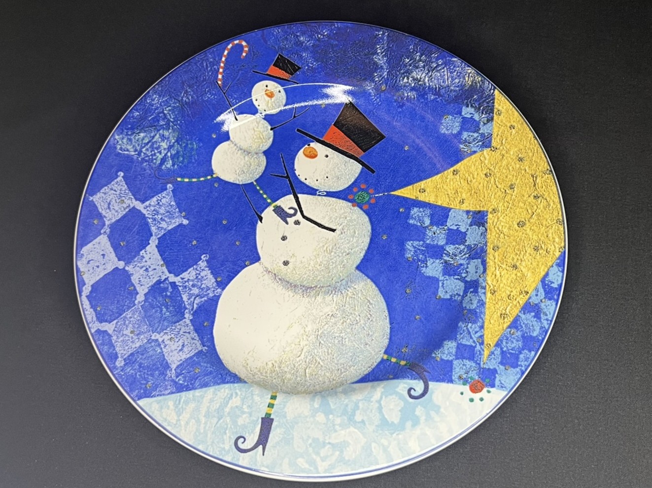 Festive Snowman Decorative Plate | H107