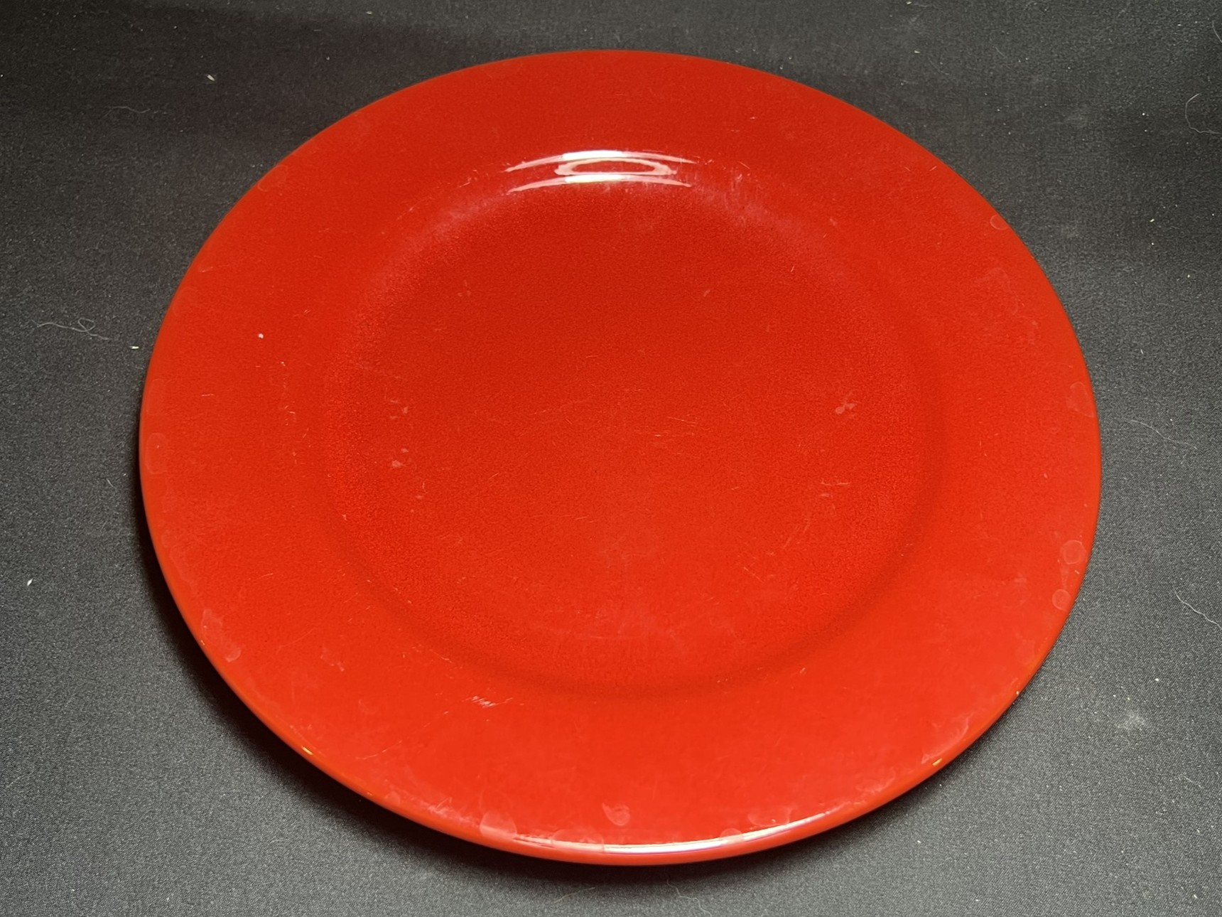 Red Ceramic Dinner Plate | PC166