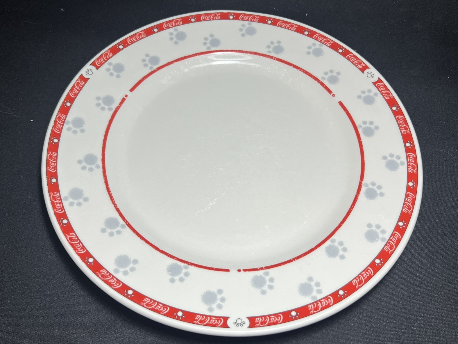 Coca-Cola Paw Print Plate | PU144