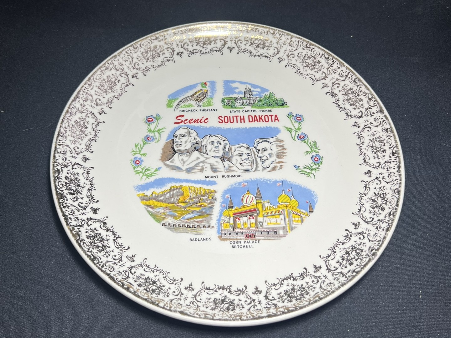 South Dakota Souvenir Plate | PU128