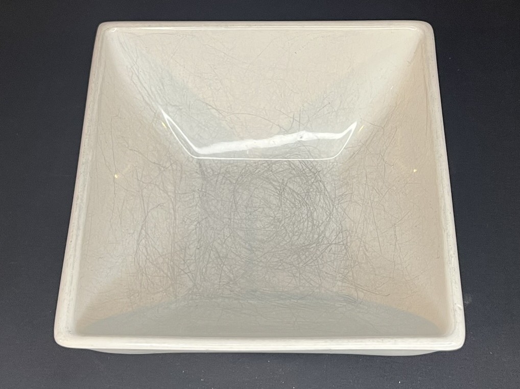 Square White Ceramic Bowl | B128