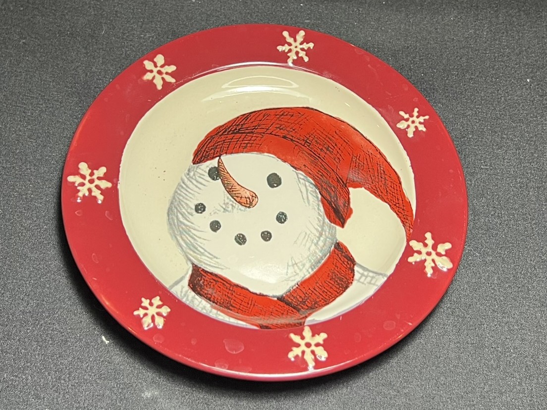 Festive Snowman Plate | H178