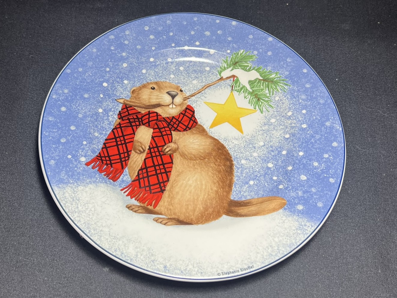 Winter Otter Decorative Plate | H198