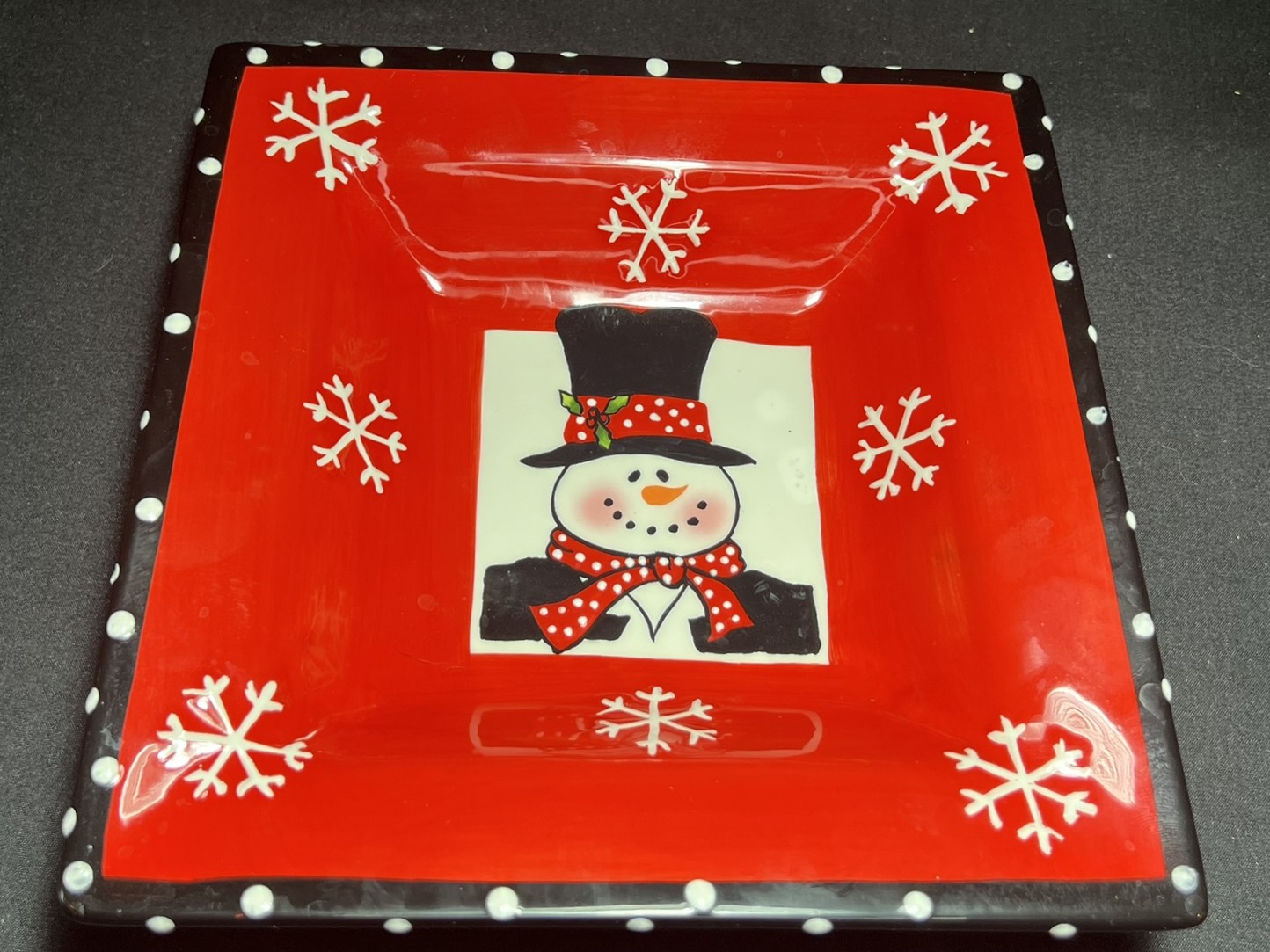 Festive Snowman Ceramic Bowl | H236