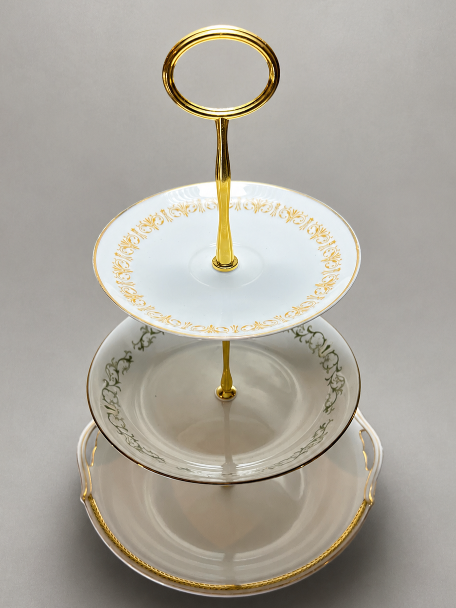 Elegant Three-Tier Porcelain Stand | 3PA105