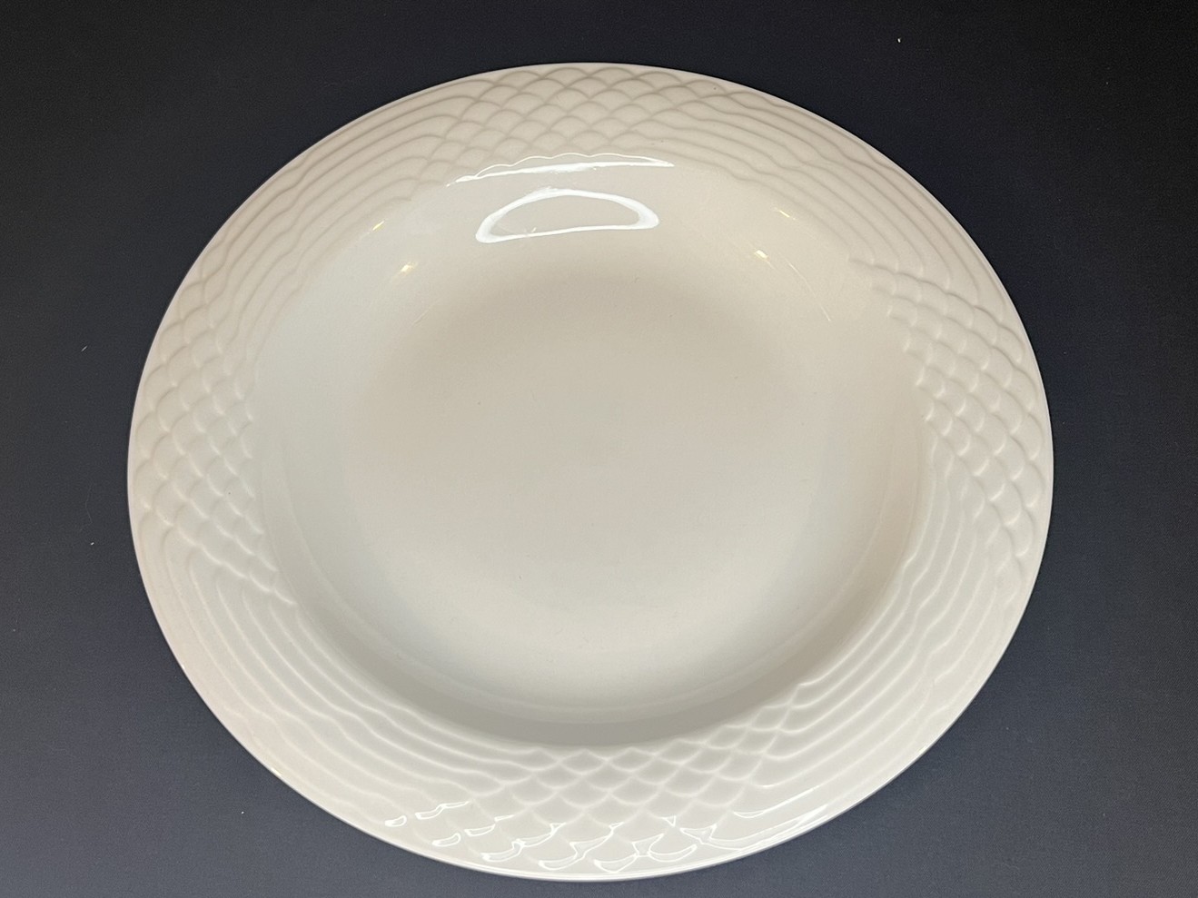 White Porcelain Dinner Bowl | B114