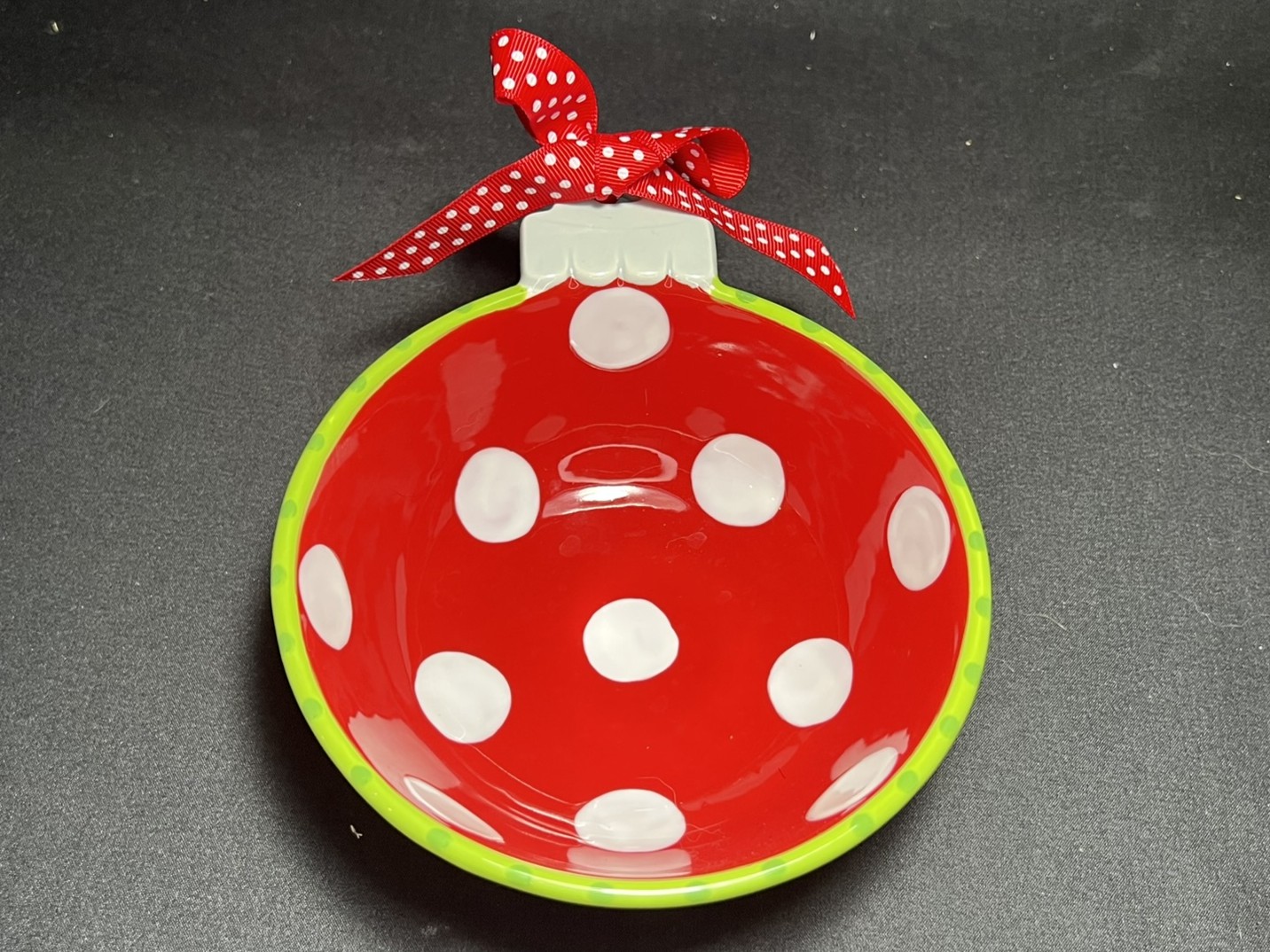 Polka Dot Ornament Bowl | H167