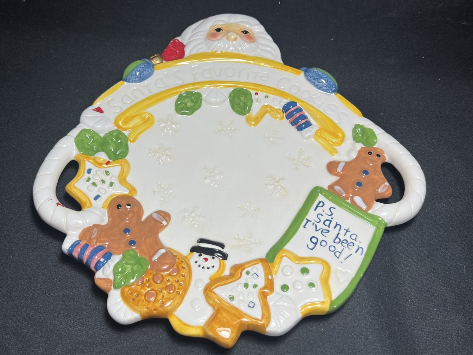 Santa's Cookie Plate | H214