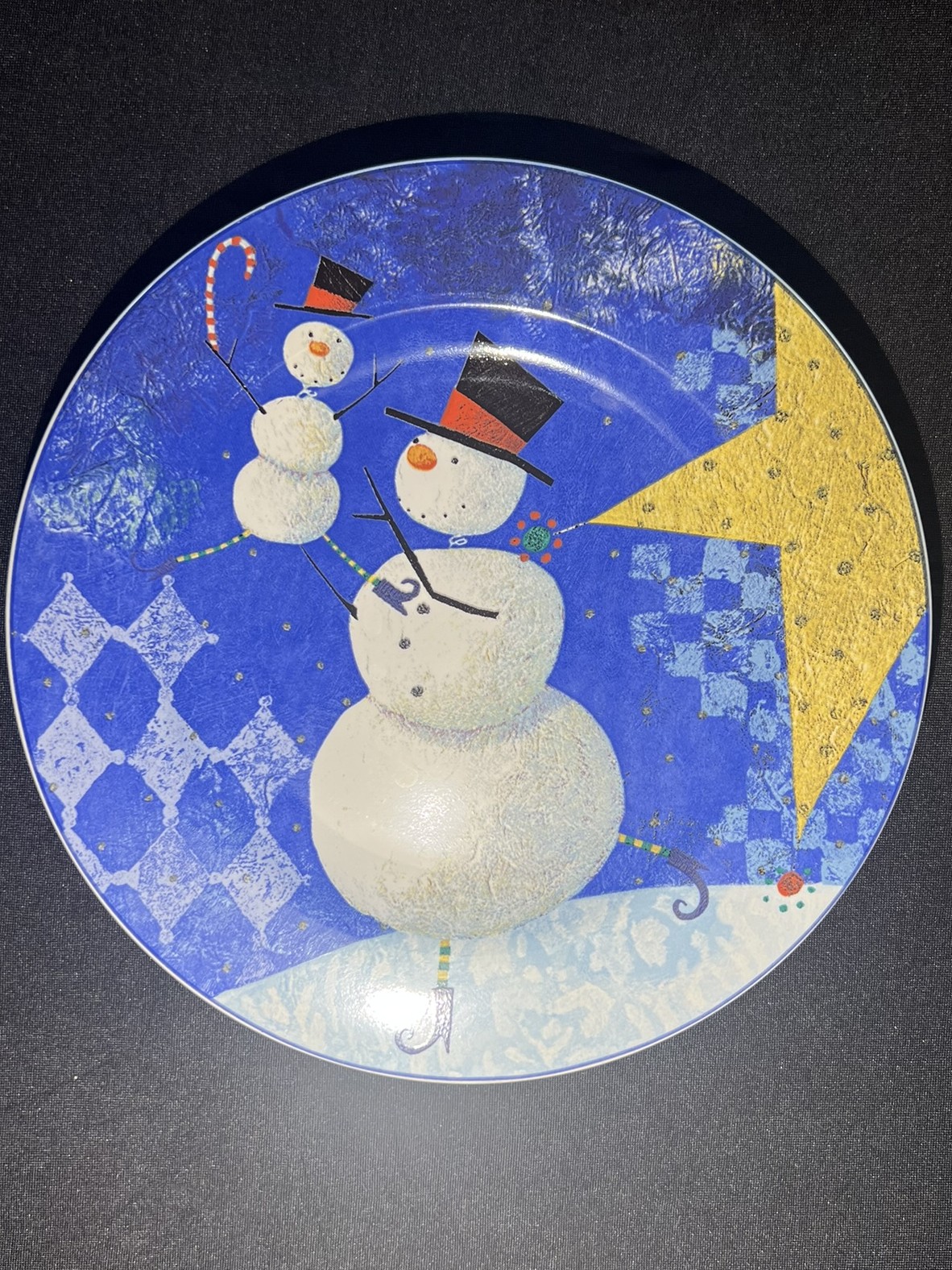Festive Snowman Decorative Plate | H107