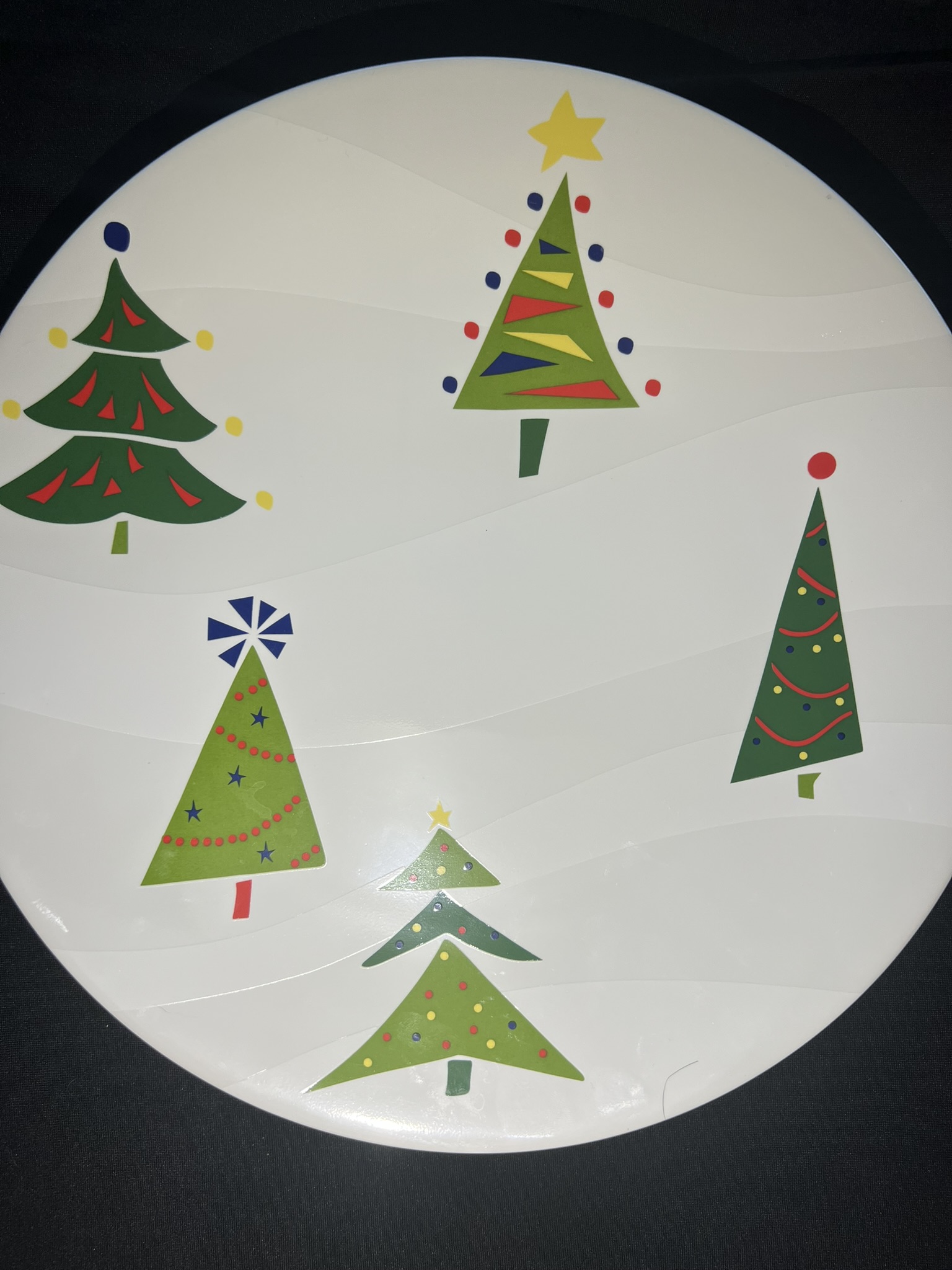 Christmas Tree Decorative Plate | H127
