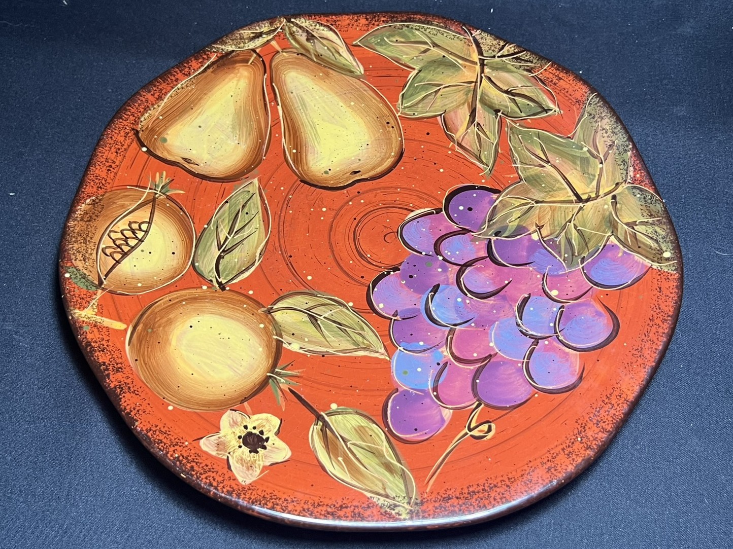 Hand-Painted Fruit Ceramic Plate | PFR116