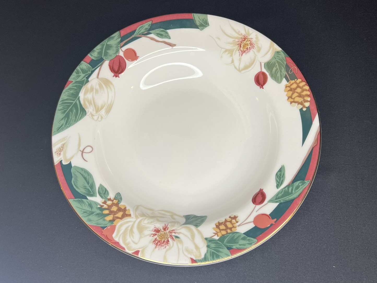 Floral Patterned Ceramic Soup Bowl | H129