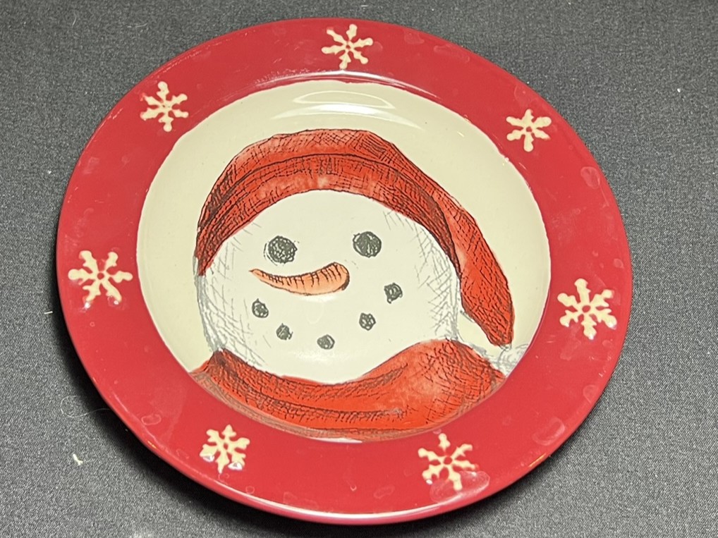 Festive Snowman Plate | H179