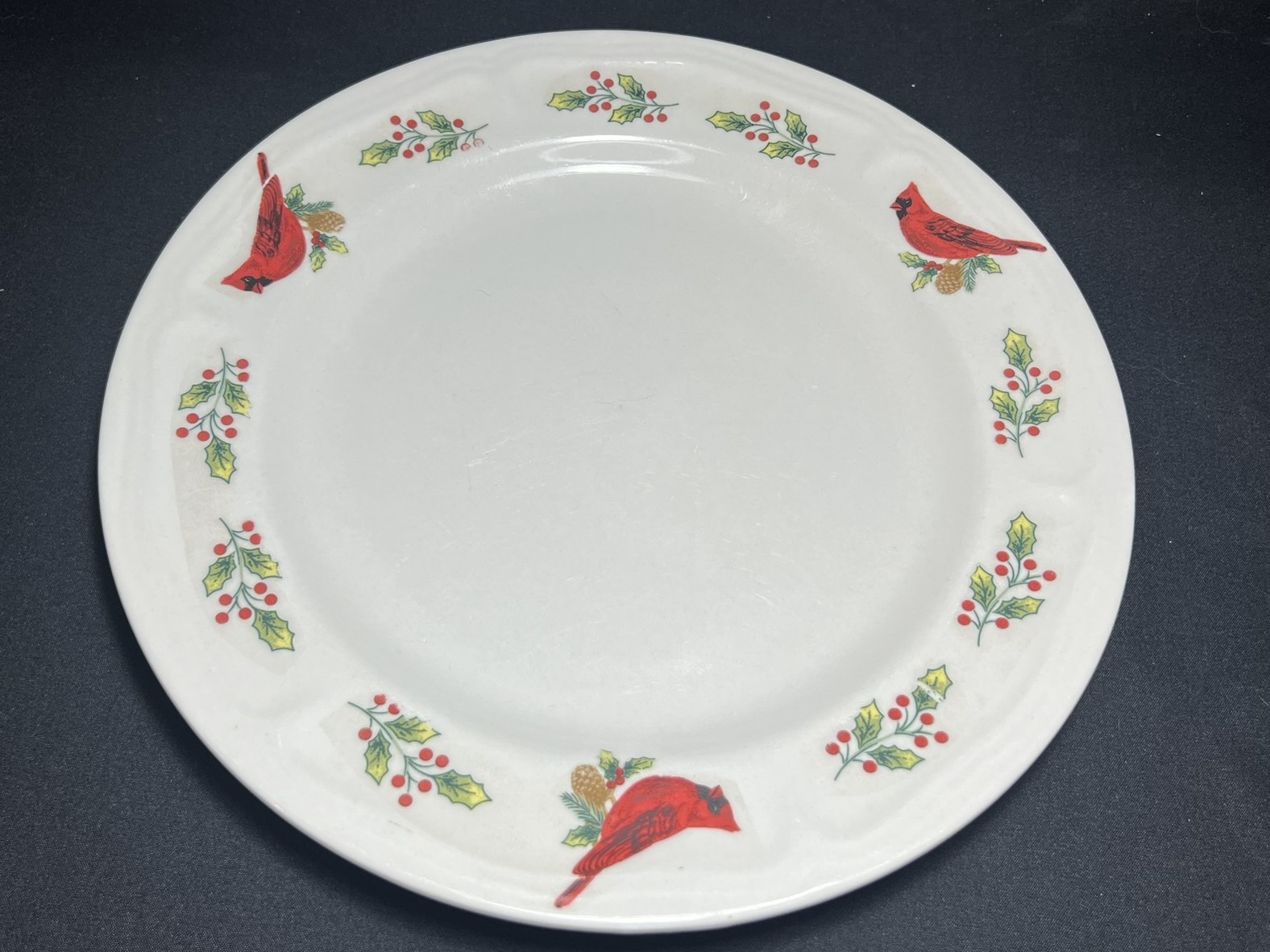 Winter Cardinal Dinner Plate | H211