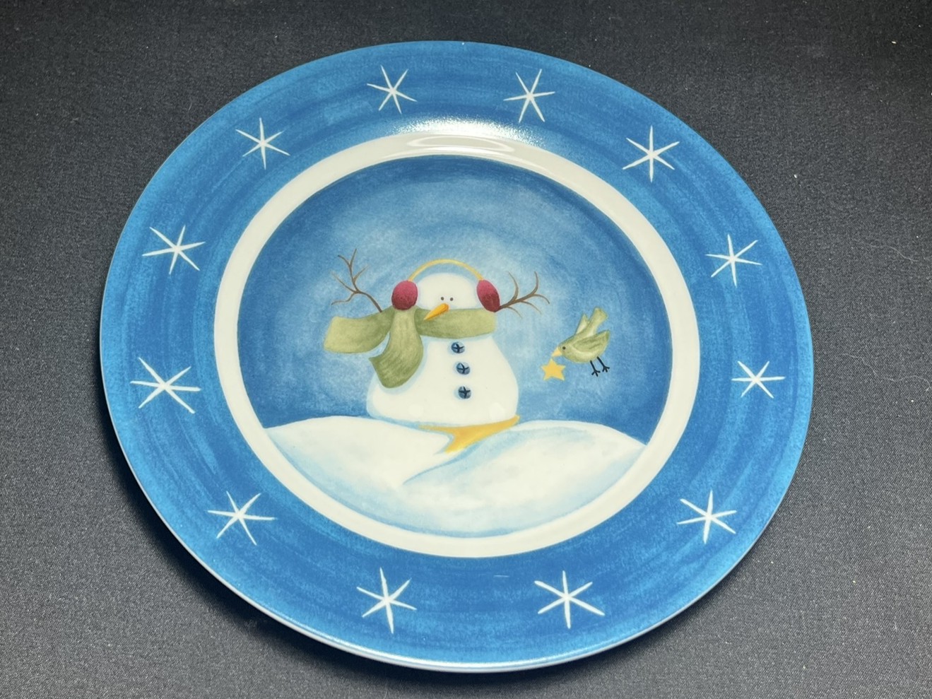 Winter Snowman Decorative Plate | H183