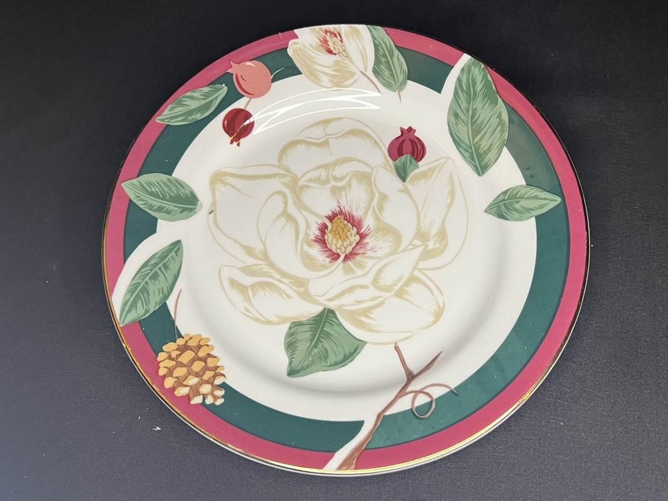 Floral Porcelain Dinner Plate | H137