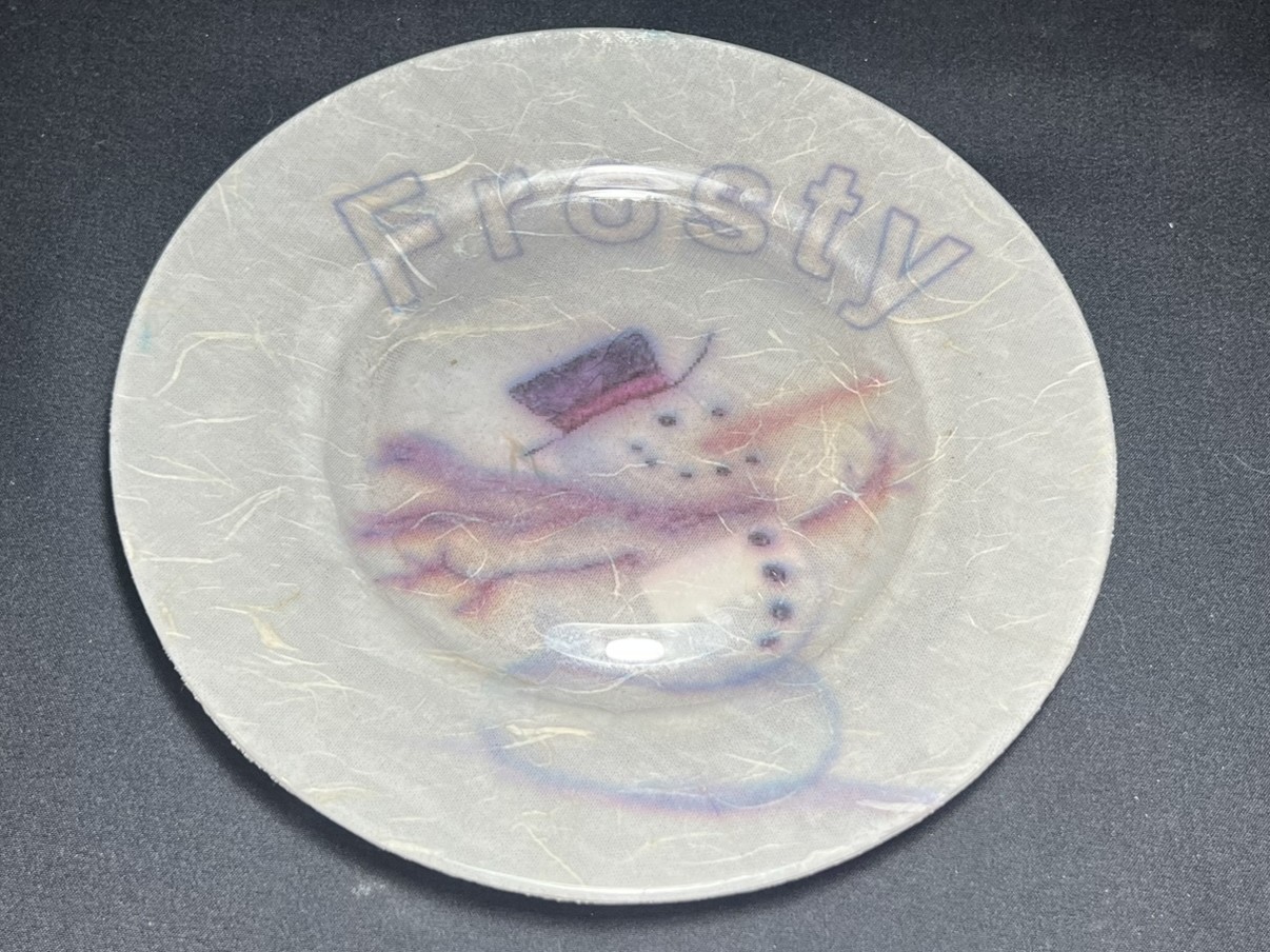 Frosty Snowman Decorative Plate | H194