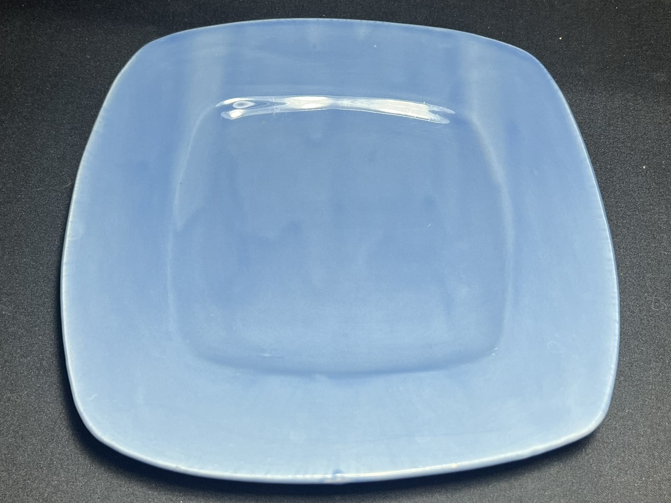 Blue Square Ceramic Plate | PS118