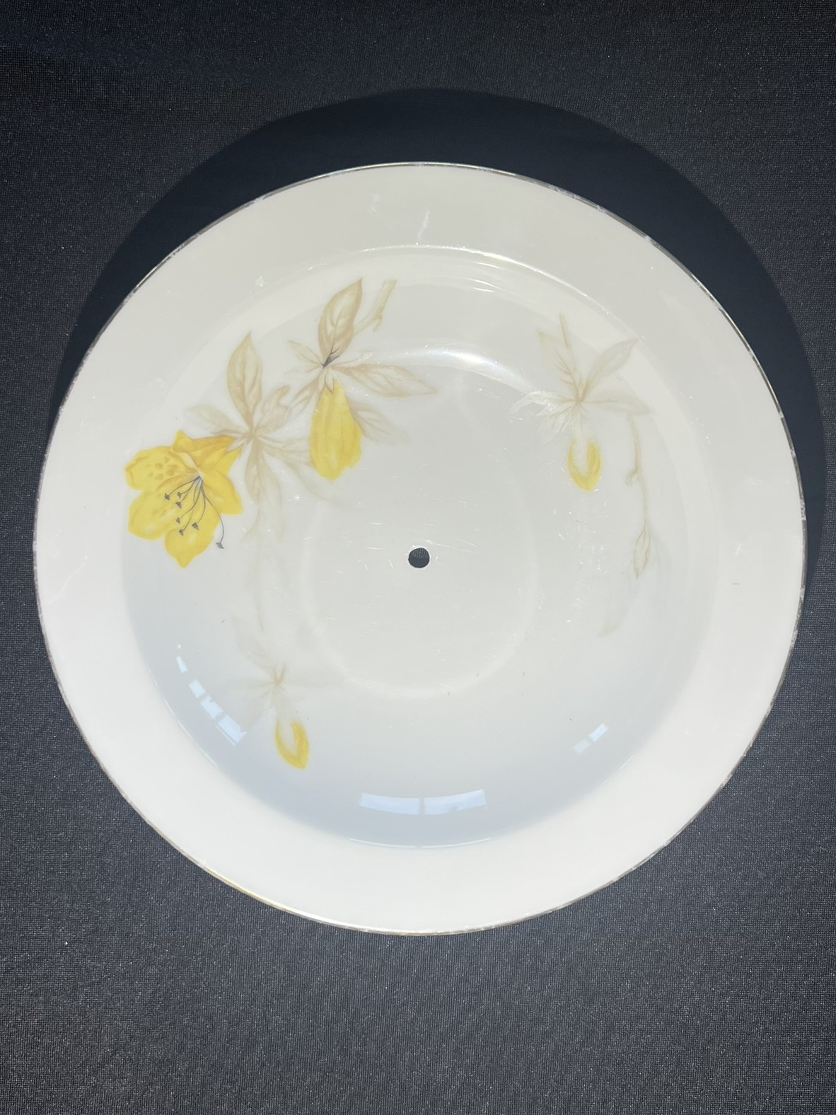 Vintage Floral Porcelain Sink Basin | B111